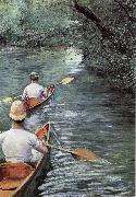 Canoeing on the Yerres, Gustave Caillebotte